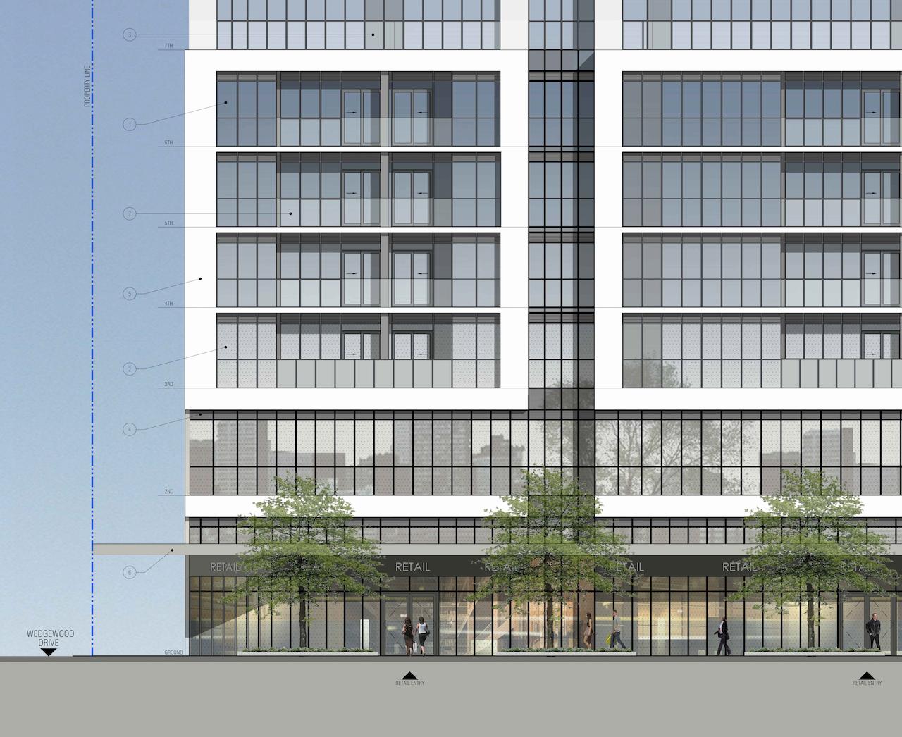 Interior lobby rendering of The Wedgewood on Yonge luxury condominium in North York